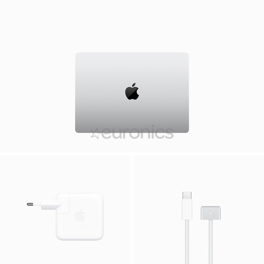 Apple MacBook Pro 14 (2023) M3 Pro, 11C/14C, 18 GB, 512 GB, RUS, sudraba - Portatīvais dators