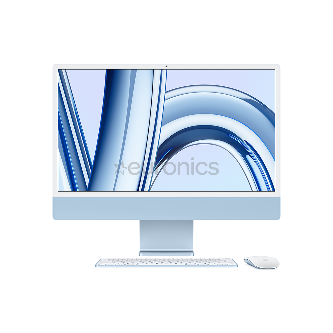 Apple iMac 24" (2023), M3 8C/10C, 8 GB, 512 GB, Touch ID, SWE, blue - All-in-one PC