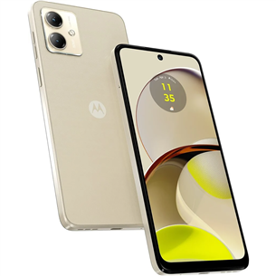 Motorola Moto G14, 128 ГБ, бежевый - Смартфон PAYF0002SE