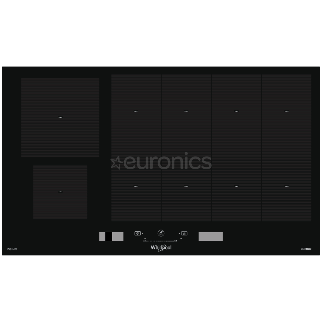 Whirlpool, width 86 cm, black - Built-in induction hob