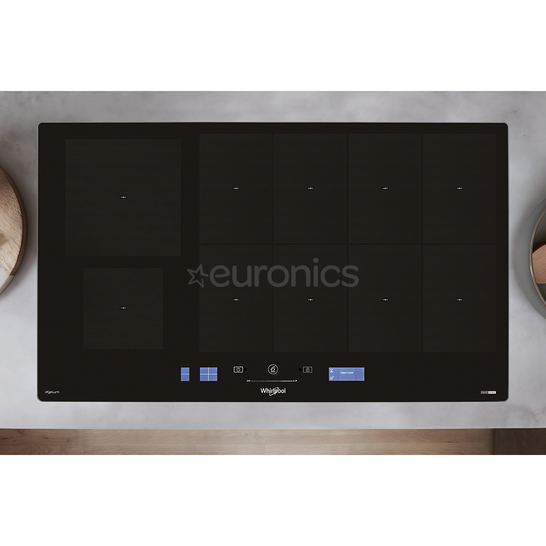 Whirlpool, width 86 cm, black - Built-in induction hob