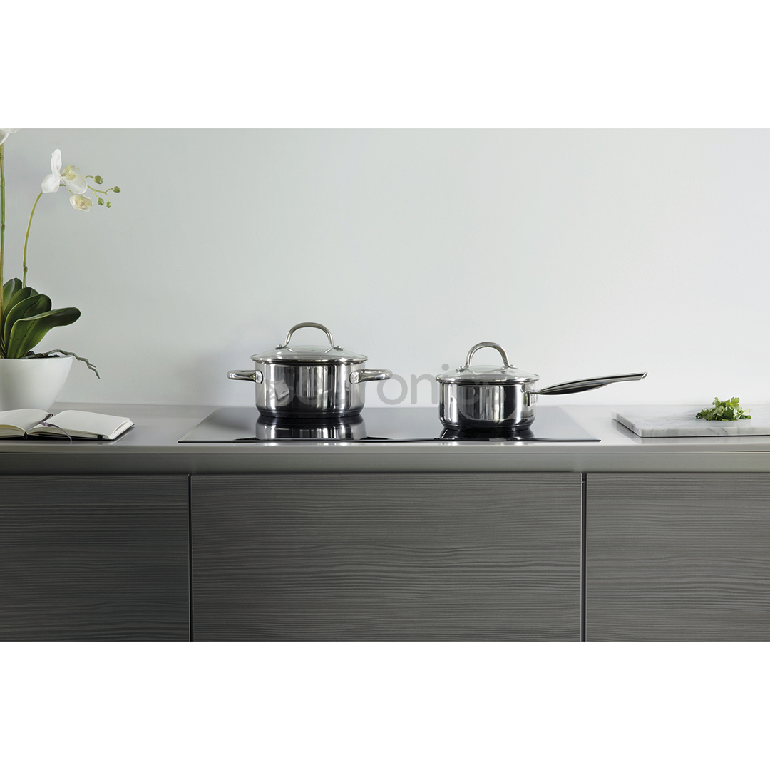 Whirlpool, width 86 cm, black - Built-in induction hob