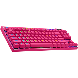 Logitech PRO X TKL, US, rozā - Bezvadu klaviatūra 920-012159