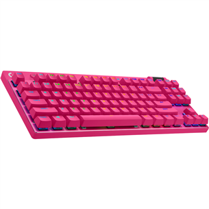 Logitech PRO X TKL, US, rozā - Bezvadu klaviatūra