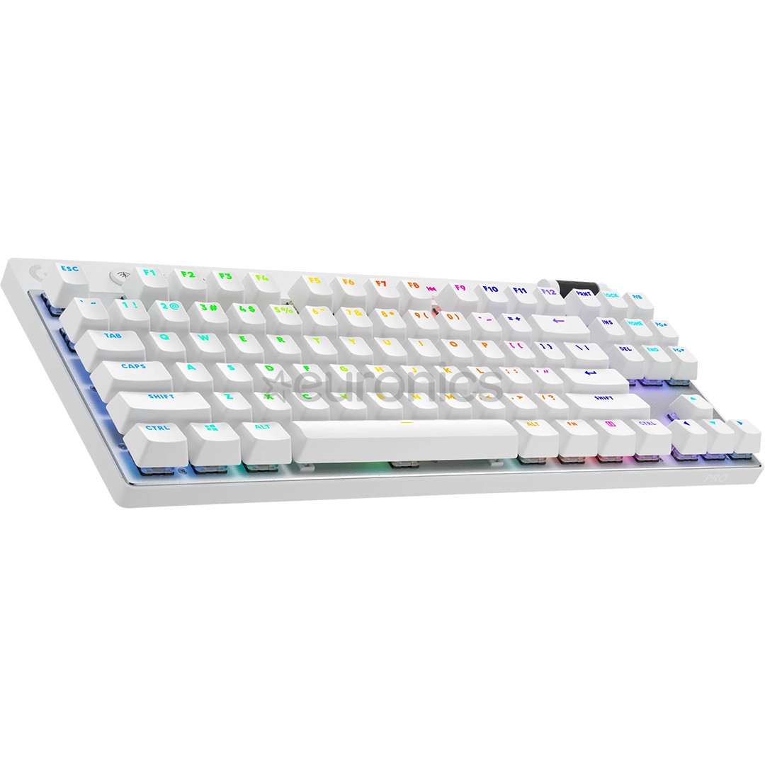 Logitech PRO X TKL, US, white - Wireless keyboard