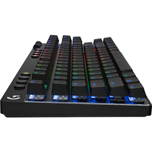 Logitech PRO X TKL, US, melna - Bezvadu klaviatūra