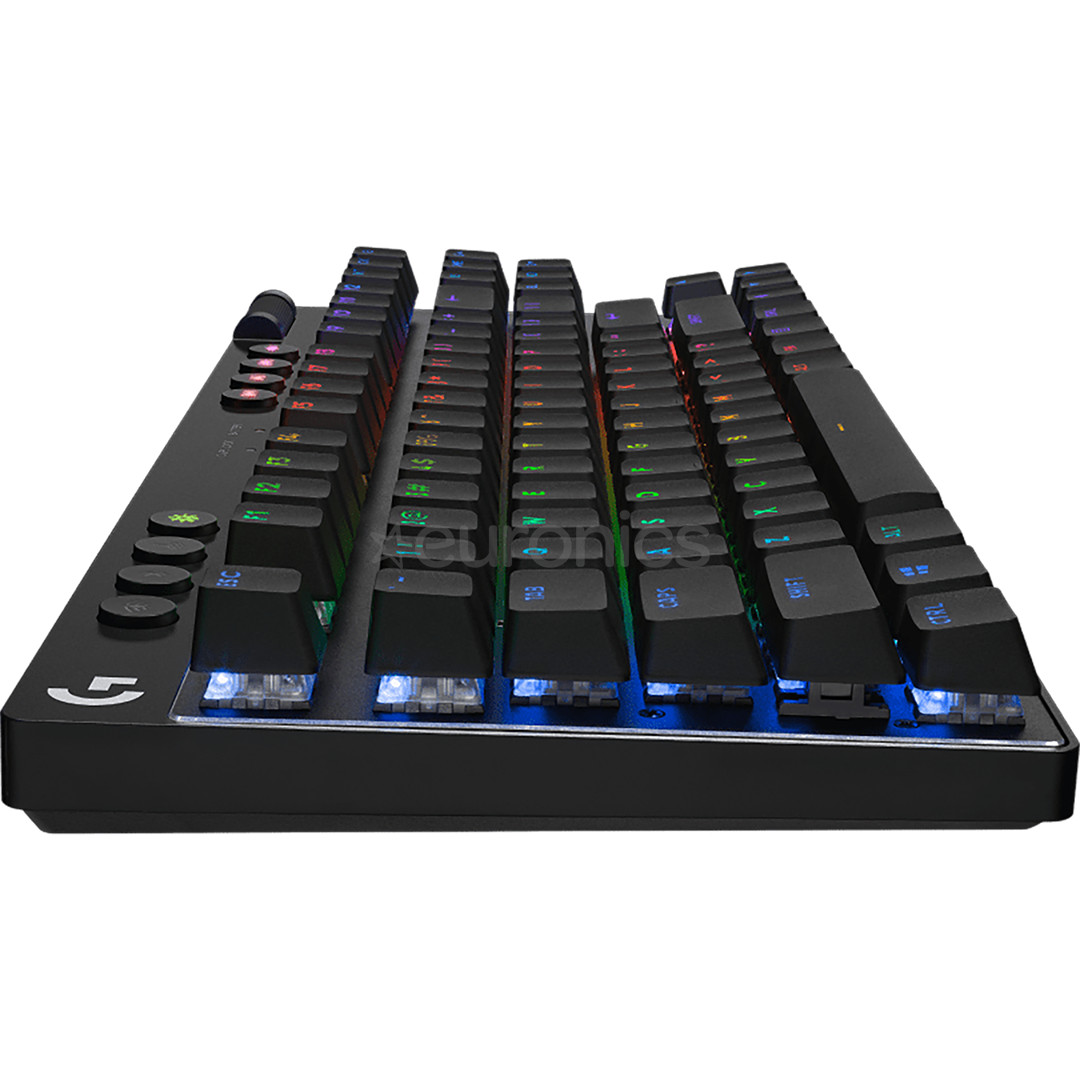 Logitech PRO X TKL, US, melna - Bezvadu klaviatūra