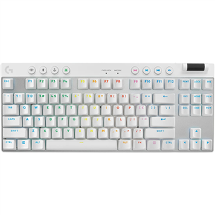 Logitech PRO X TKL, US, balta - Bezvadu klaviatūra