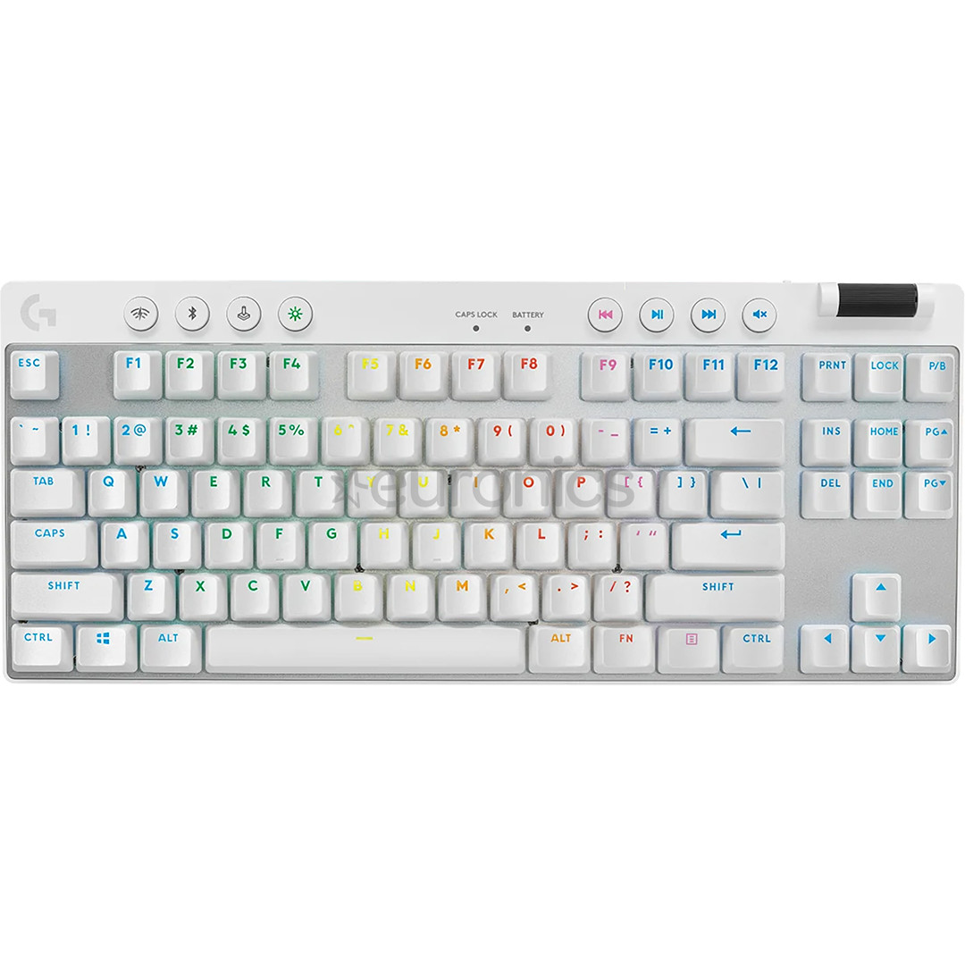 Logitech PRO X TKL, US, white - Wireless keyboard