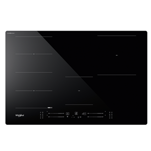 Whirlpool, width 77 cm, black - Built-in induction hob