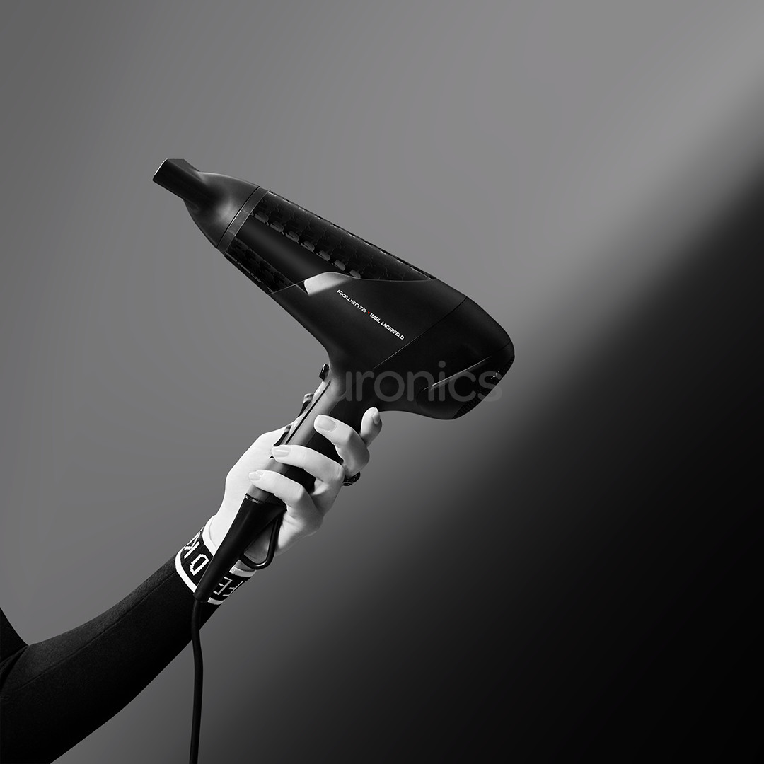 Rowenta x KARL LAGERFELD Studio Dry, 2100 W, melna - Matu fēns