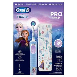 Braun Oral-B Vitality PRO Kids, Frozen - Elektriskā zobu birste + ceļojuma futrālis