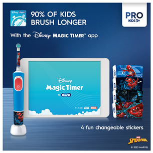 Braun Oral-B Vitality PRO Kids, Spiderman - Elektriskā zobu birste