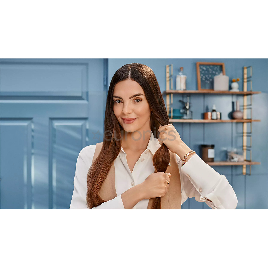 Philips 8000 Series SenseIQ, бежевый - Щипцы для выпрямления волос