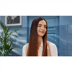 Philips 8000 Series SenseIQ, бежевый - Щипцы для выпрямления волос