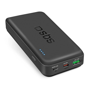 SBS Multi-port, 20 W, 20 000 mAh, black - Power bank TTBB20000PD20K