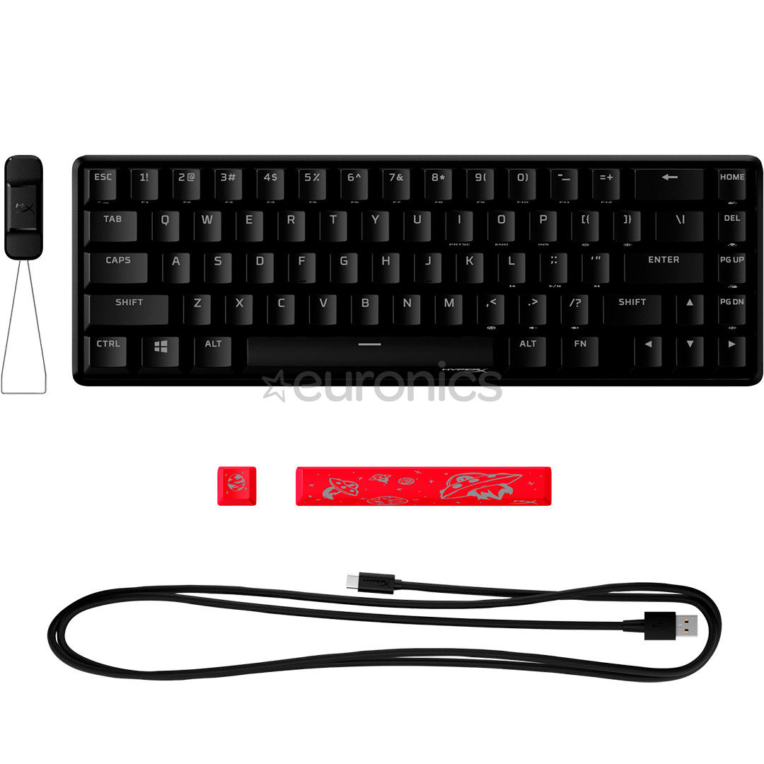 HyperX Alloy Origins 65, HyperX Red, Linear, SWE, black - Mechanical Keyboard