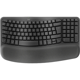 Logitech Wave Keys, SWE, melna - Bezvadu klaviatūra