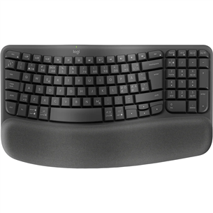 Logitech Wave Keys, SWE, melna - Bezvadu klaviatūra 920-012298