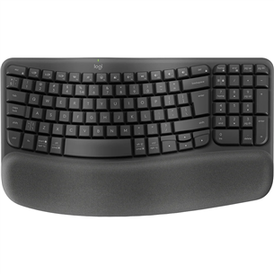 Logitech Wave Keys, US, melna - Bezvadu klaviatūra 920-012304
