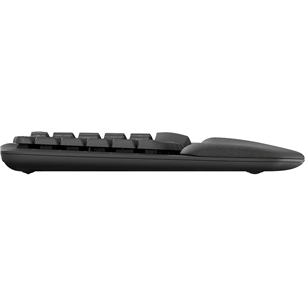 Logitech Wave Keys, US, melna - Bezvadu klaviatūra