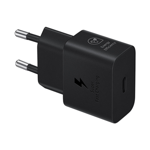 Samsung, USB-C, 25 W, melna - Lādētājs