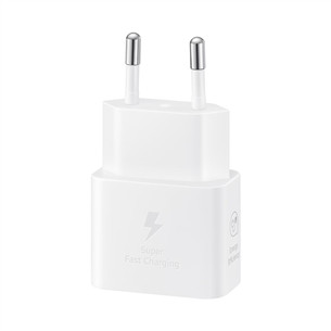 Samsung, USB-C, 25 W, balta - Lādētājs
