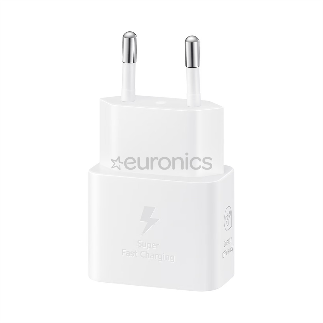 Samsung, USB-C, 25 W, balta - Lādētājs