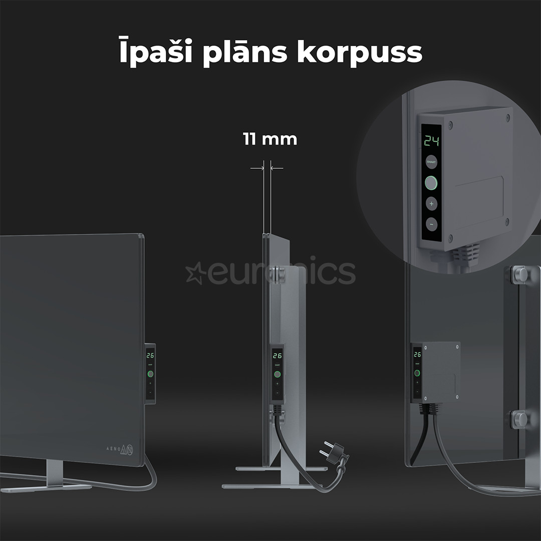 Aeno, 700+ Вт, серый - Обогреватель Premium Eco Smart