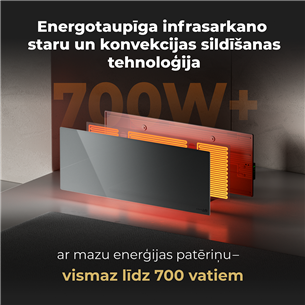 Aeno, 700+ W, grey - Premium Eco Smart heater