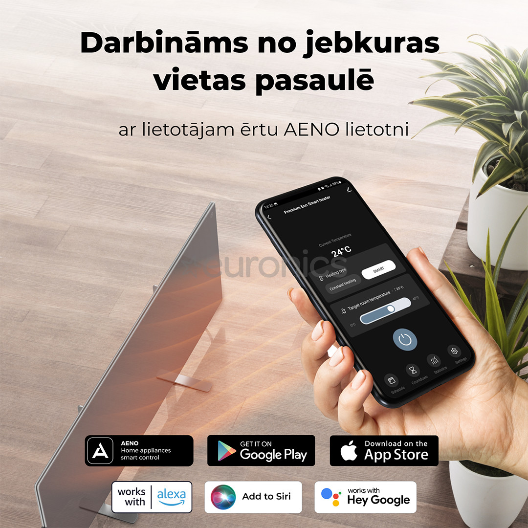 Aeno, 700+ Вт, серый - Обогреватель Premium Eco Smart