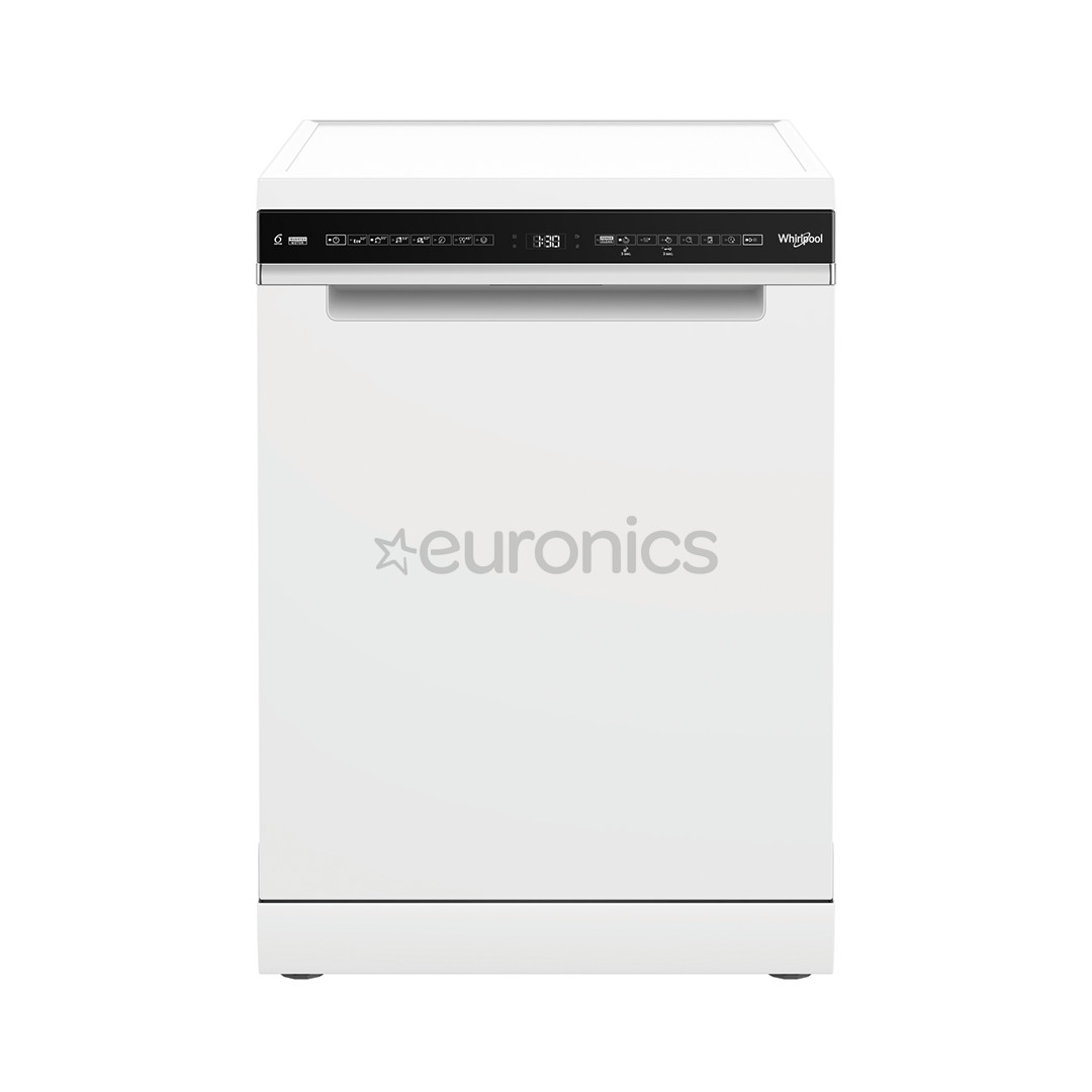 Whirlpool, 15 place settings, width 60 cm, white - Free standing dishwasher