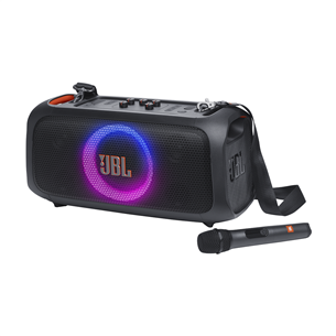 JBL Partybox On-the-Go Essential, melna - Portatīvā mūzikas sistēma