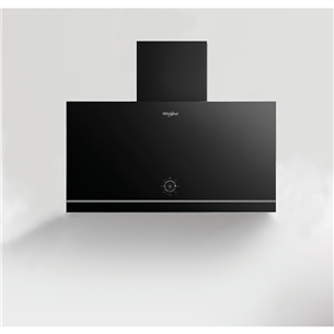 Whirlpool, 485 m³/h, width 60 cm, black - Cooker hood