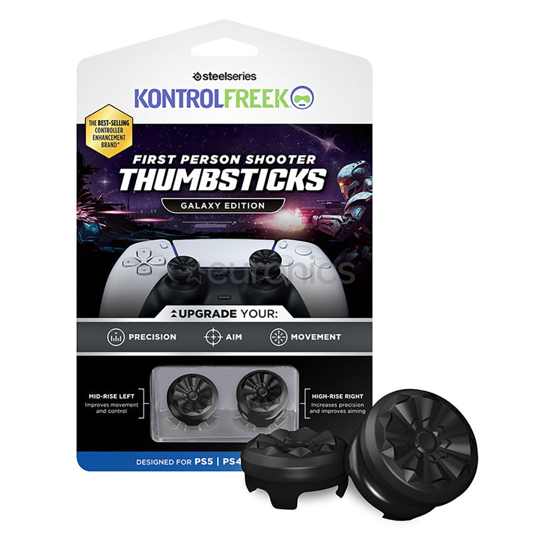 KontrolFreek Black Galaxy, PS4, PS5, 2 gab. - Apvalks pogām