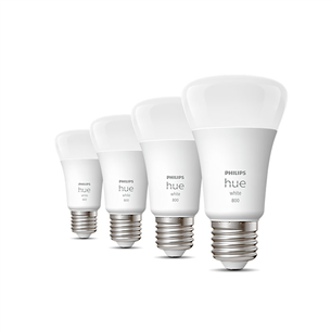 Philips Hue White, E27, белый, 4 шт. - Умные лампы