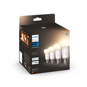 Philips Hue White, E27, white, 4 pcs - Smart light