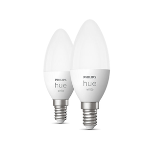 Philips Hue White, E14, maigi balta, 2 gab. - Viedā spuldze