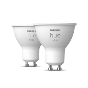 Philips Hue White, GU10, мягкий белый, 2 шт. - Умные лампы 929001953508