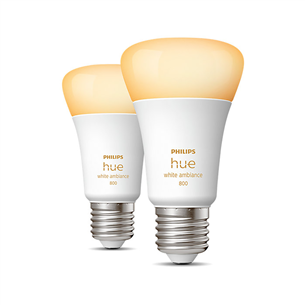 Philips Hue White Ambiance 800, E27, balta, 2 gab. - Viedā spuldze