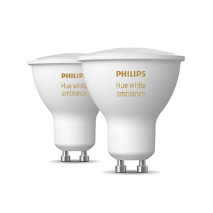 Philips Hue White Ambiance, GU10, white, 2 pcs - Smart light