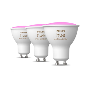Philips Hue White and Color Ambiance, GU10, color, 3 pcs - Smart light