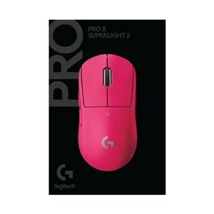 Logitech G PRO X Superlight 2, rozā - Bezvadu datorpele