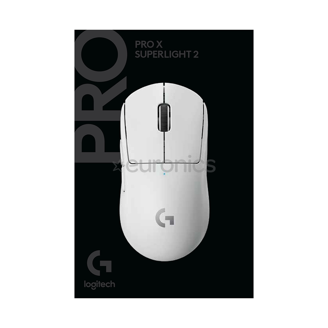Logitech G PRO X Superlight 2, balta - Bezvadu datorpele