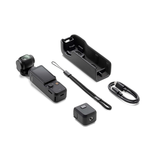 DJI Osmo Pocket 3, stabilizators, melna - Kamera
