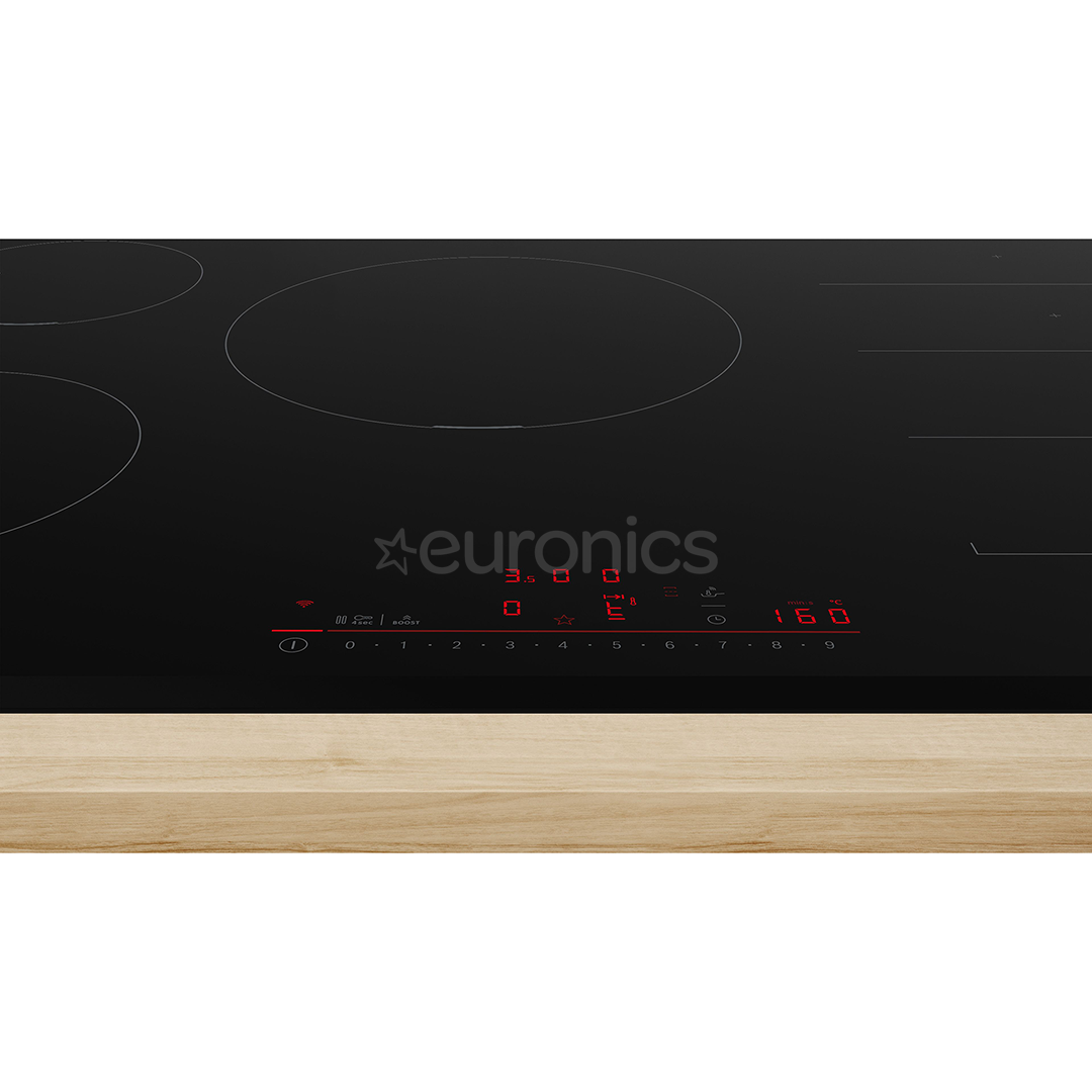 Bosch Series 6, platums 80 cm, bez rāmja, melna - Iebūvējama indukcijas plīts virsma