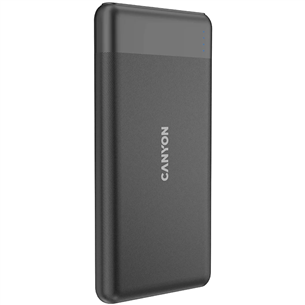 Canyon PB-1009, 10000 mAh, melna - Portatīvais barošanas avots