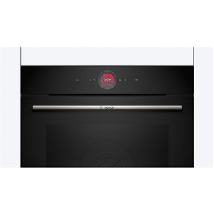 Bosch, Series 8, пиролитическая очистка, 71 л, черный - Интегрируемый духовой шкаф