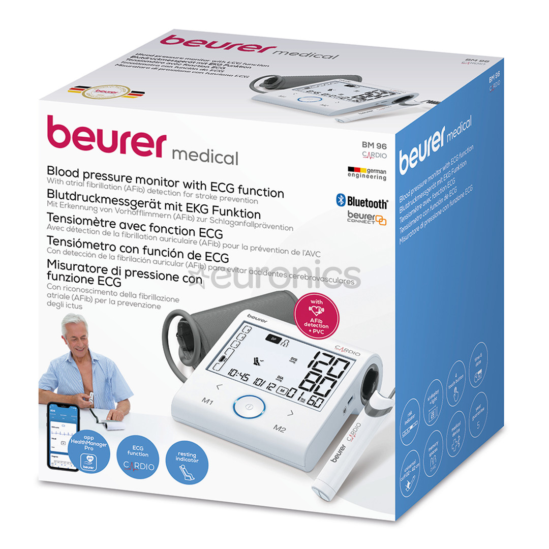 Beurer, белый - Тонометр с функцией ЭКГ
