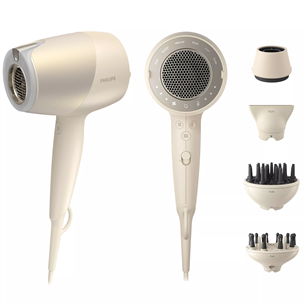 Philips 9000 series, Prestige SenseIQ, 1800 W, beige - Hair dryer